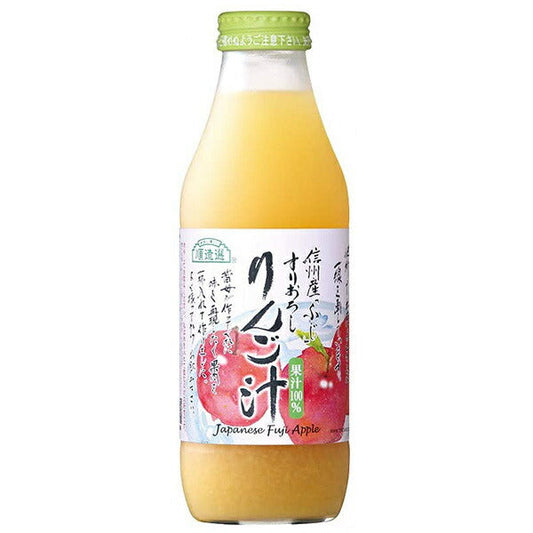 マルカイ 順造選 すりおろしりんご汁 500ml瓶×12本入【日本出荷】