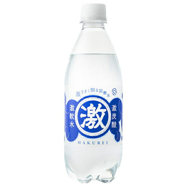 友桝飲料 ハクレイ激炭酸激軟水 500mlPET×24本入【日本出荷】