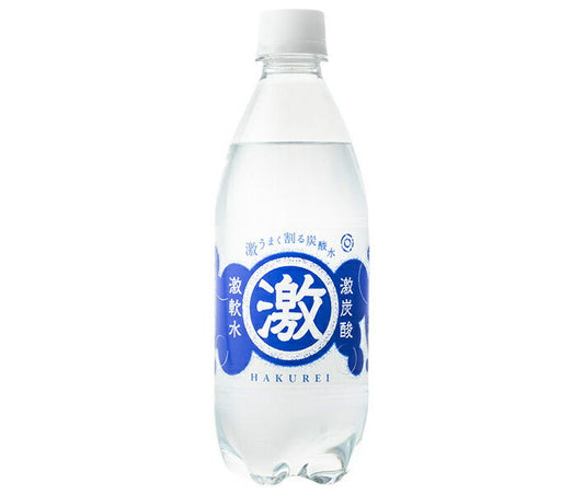 Yumasu Beverages Hakurei Super Carbonated Super Soft Water 500ml PET bottles x 24 bottles [Shipped in Japan]
