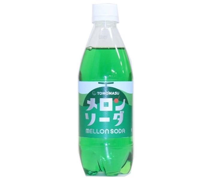 Tomomasu Beverage Melon Soda, 500ml PET Bottles x 24 [Ships from Japan] 