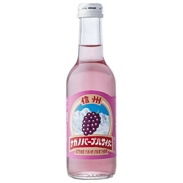 Tomomasu Beverage Nagano Purple Cider, 245ml Bottles x 24 [Ships from Japan] 