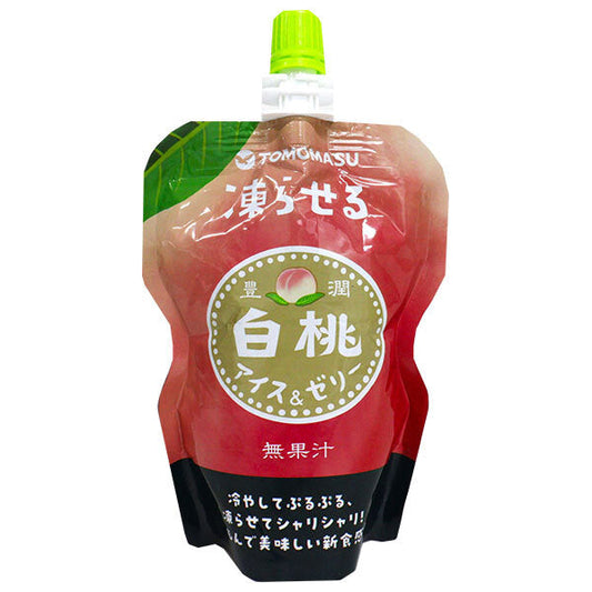 友桝飲料 果実アイス&ゼリー 白桃 130g×30個入【日本出荷】