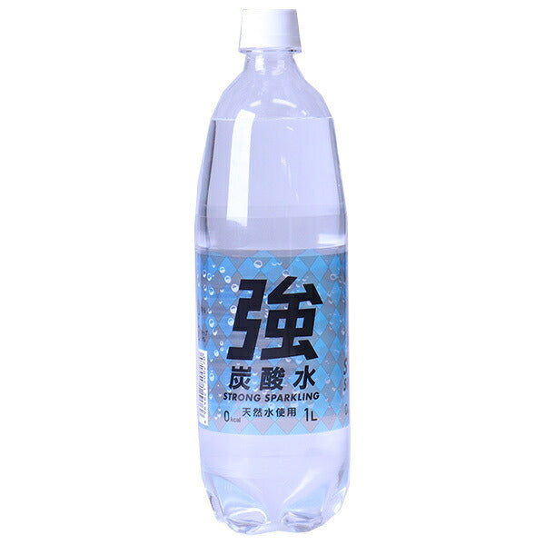 友桝飲料 強炭酸水(K) 1LPET×15本入【日本出荷】