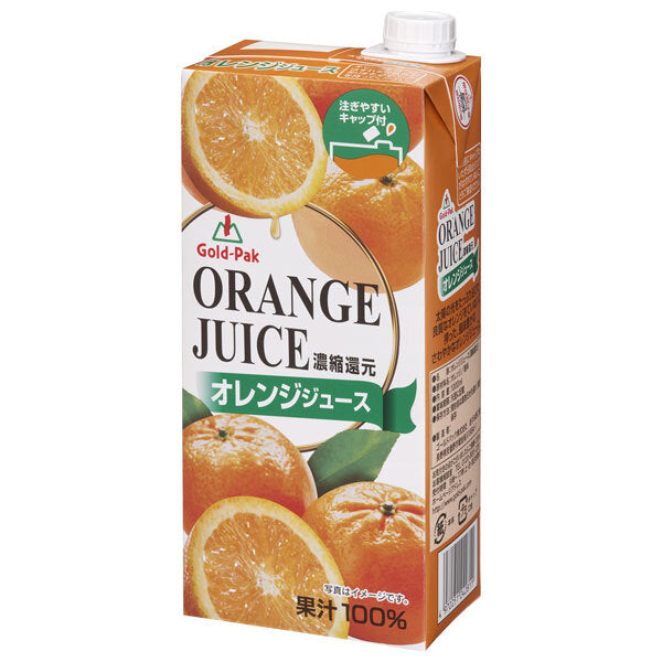 Gold Pack Orange Juice, 1L Paper Carton x 6 [Ships from Japan] 