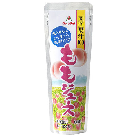ゴールドパック 国産ももジュース 80gパウチ×20本入【日本出荷】