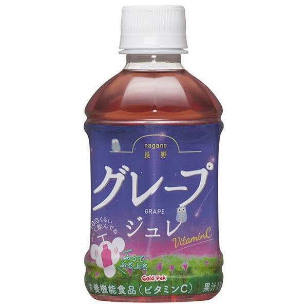 Gold Pack Nagano Grape Jelly, 275ml PET Bottles x 24 [Ships from Japan] 