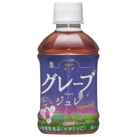 Gold Pack Nagano Grape Jelly 275ml plastic bottles x 24 pieces [shipped in Japan]