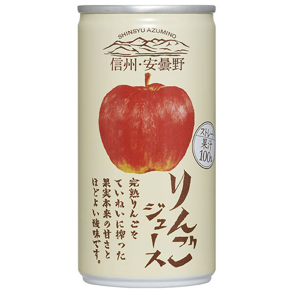 Gold Pack Shinshu Azumino Apple Juice, 190g Can x 30 Cans [Ships from Japan] 