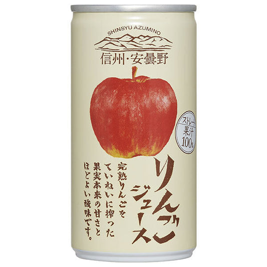 Gold Pack Shinshu Azumino Apple Juice, 190g Can x 30 Cans [Ships from Japan] 