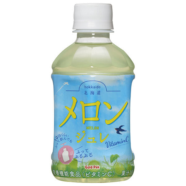 ゴールドパック 北海道メロンジュレ 275mlペットボトル×24本入【日本出荷】