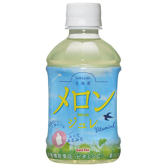 ゴールドパック 北海道メロンジュレ 275mlペットボトル×24本入【日本出荷】