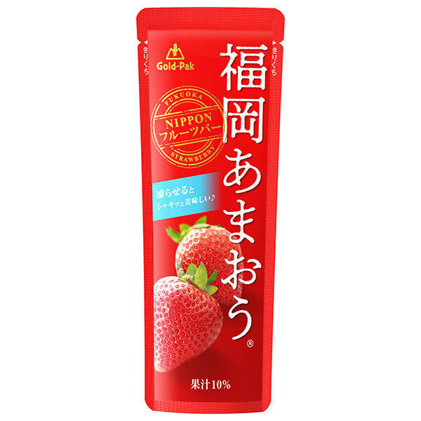 ゴールドパック 福岡 あまおう 80gパウチ×20本入【日本出荷】
