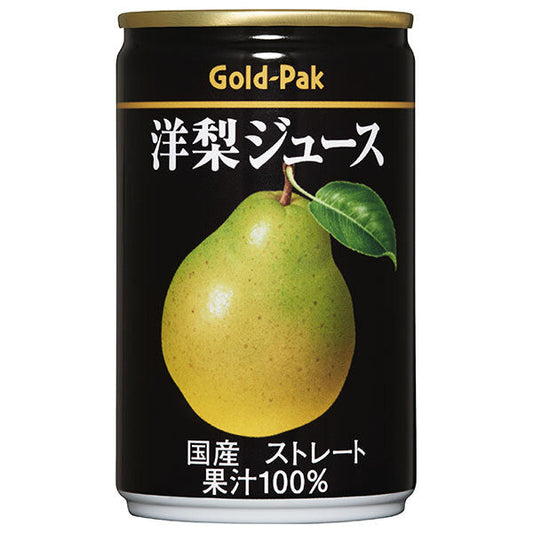 Gold Pack Pear Juice (Straight) 160g Can x 20 Cans [Ships from Japan] 