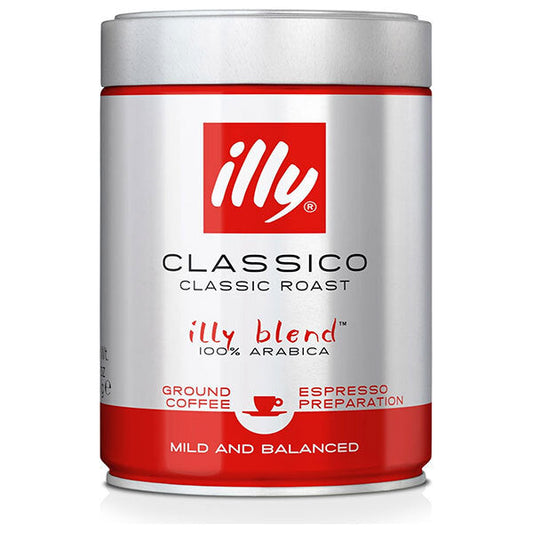 Key Coffee Illy Blend Espresso Grounds, Medium Roast (Classico), 250g x 12 bags [Ships from Japan] 
