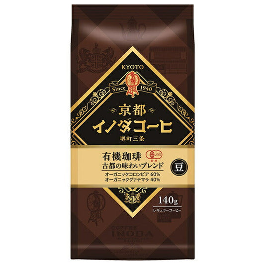Key Coffee Kyoto Inoda Coffee Organic Coffee Ancient Capital Flavor Blend (Beans) 140g x 6 Bags [Shipped in Japan]