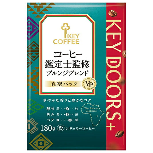 KEY COFFEE KEY DOORS+ Burundi Blend (Ground), Supervised by a Coffee Expert, 180g x 6 Bags [Ships from Japan]