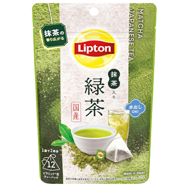 Key Coffee Lipton Matcha Green Tea Tea Bags, 12 Bags x 6 Packs [Ships from Japan]