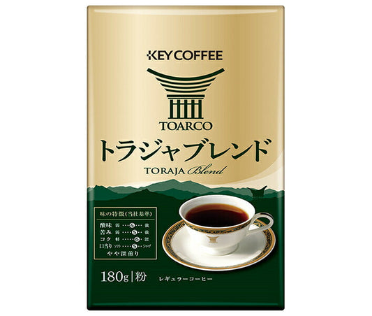 キーコーヒー VP(真空パック) トラジャブレンド(粉) 180g×6袋入【日本出荷】