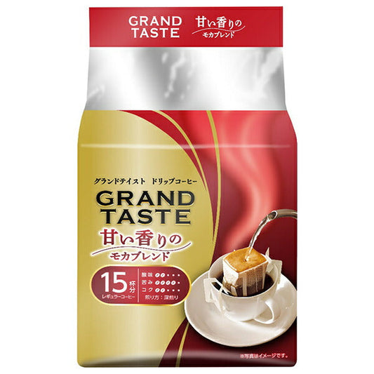 Key Coffee Drip Bag Grand Taste Sweet Scented Mocha Blend (6g x 15P) x 6 Bags [Shipped in Japan]