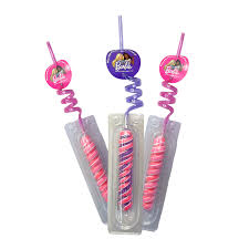 Barbie Wizzy Pop Straw Lollipop
