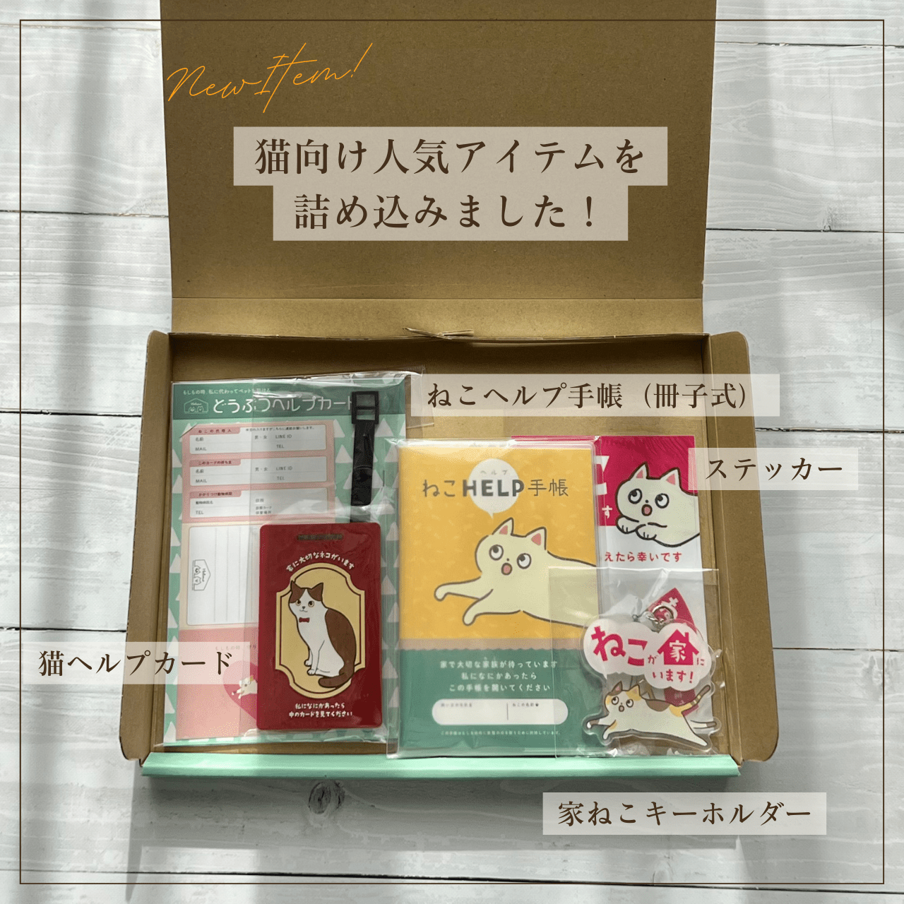 ねことの暮らし安心BOX｜ギフトにもおすすめ！大切な猫のための準備セット