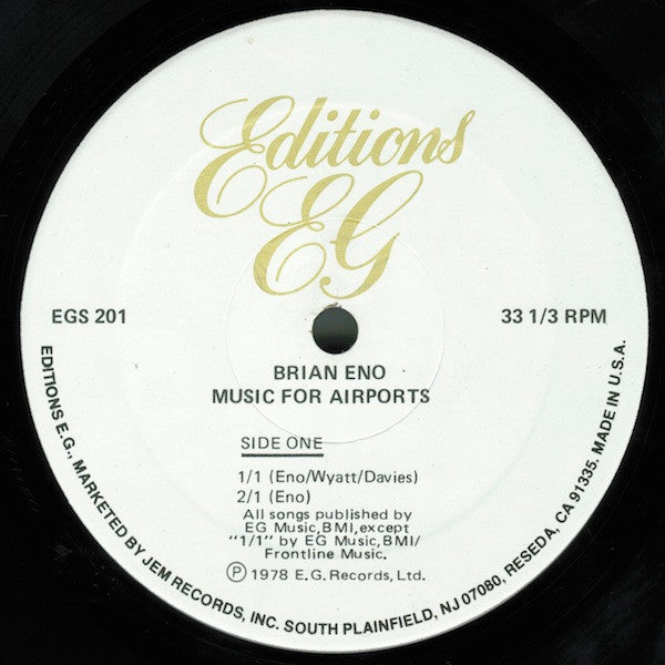 Brian Eno - Ambient 1 (Music For Airports) (Vinyl, LP, Album, Reissue) Near Mint (NM or M-) / Near Mint (NM or M-)