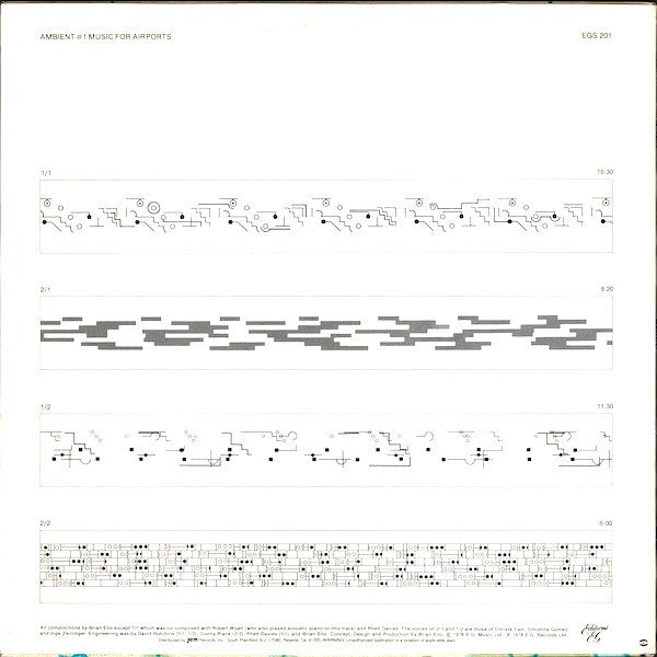 Brian Eno - Ambient 1 (Music For Airports) (Vinyl, LP, Album, Reissue) Near Mint (NM or M-) / Near Mint (NM or M-)