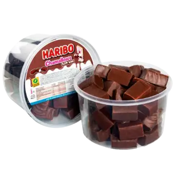 Haribo Chamallows Soft Kiss 400g Tub / ハリボー チャマローズ ソフトキス タブ