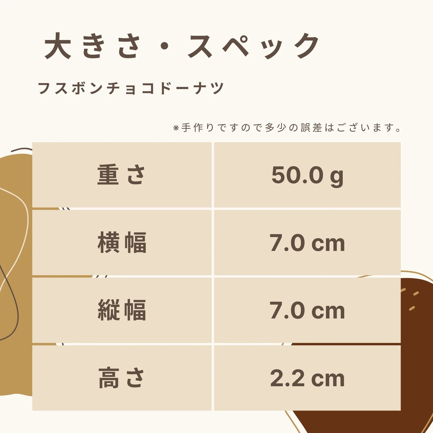 Fusubon Chocolate Donut Carbohydrates 3.2g