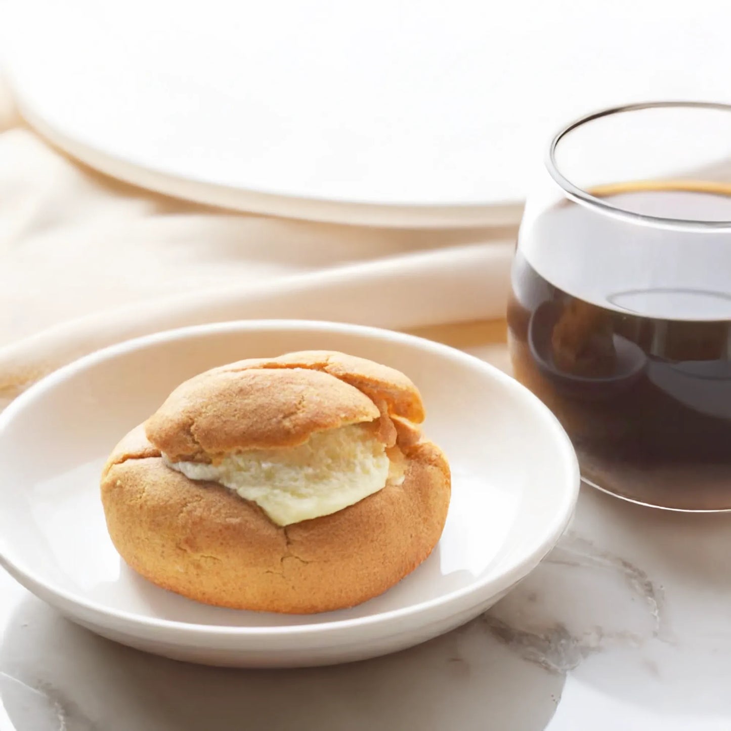Fusubon cream puffs: 3.6g of carbohydrates