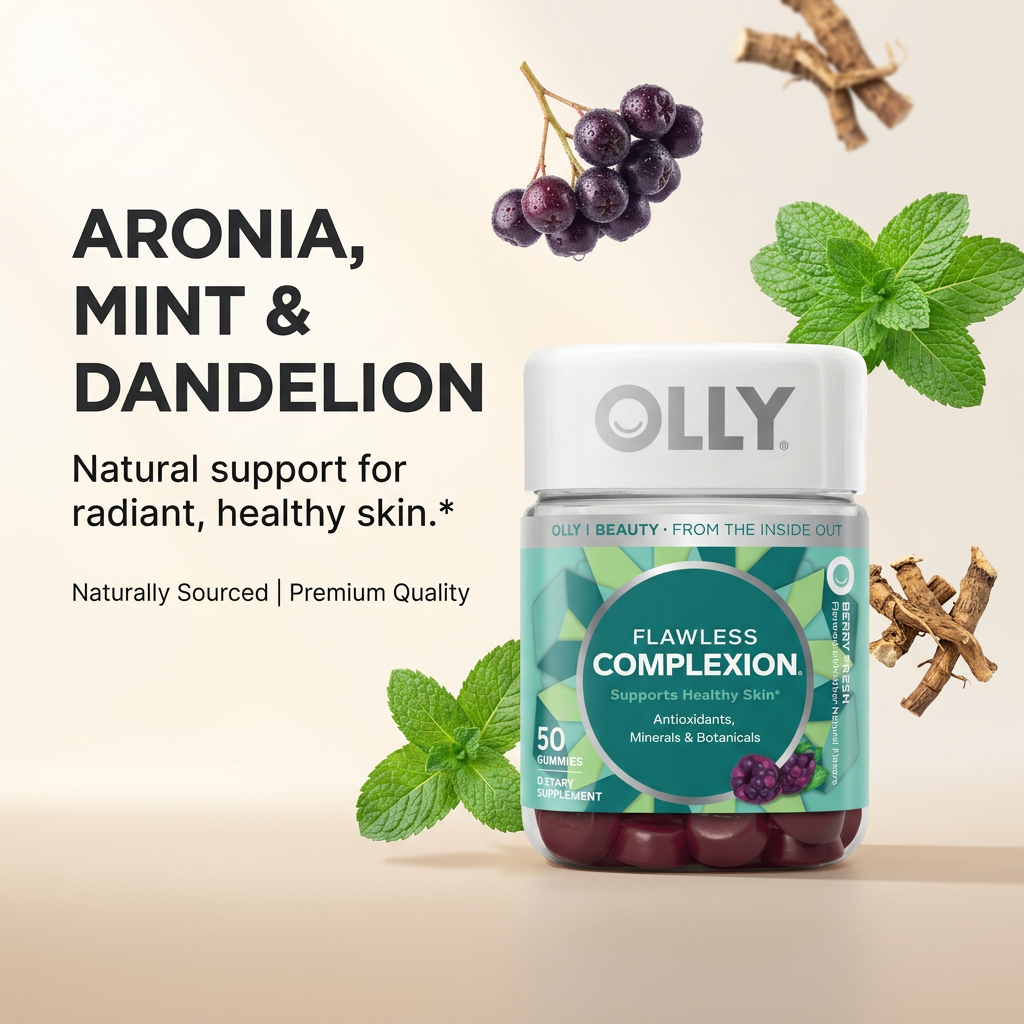 Flawless Complexion Gummies | Antioxidant & Mineral Beauty Gummies for Radiant Skin (50ct)