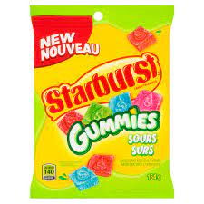 Starburst Gummies Sour - 164g pack　スターバスト　酸っぱいグミ　アメリカ