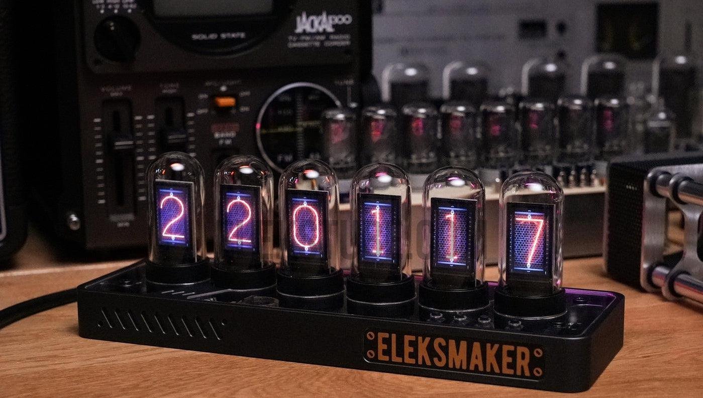 EleksMaker EleksTube IPS PRO — CNC Aluminum 6-Bit Nixie Tube Clock