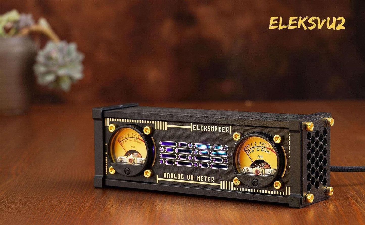 EleksMaker EleksVU2 2023 — Retro Analog VU Meter with RGB Ambient Light