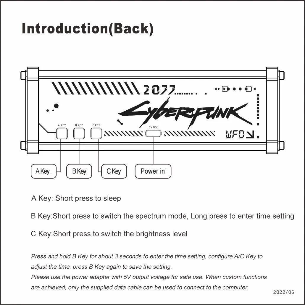 EleksMaker EleksWFD 2 — Smart VFD Clock with Hardware Monitor Lamp; Weather