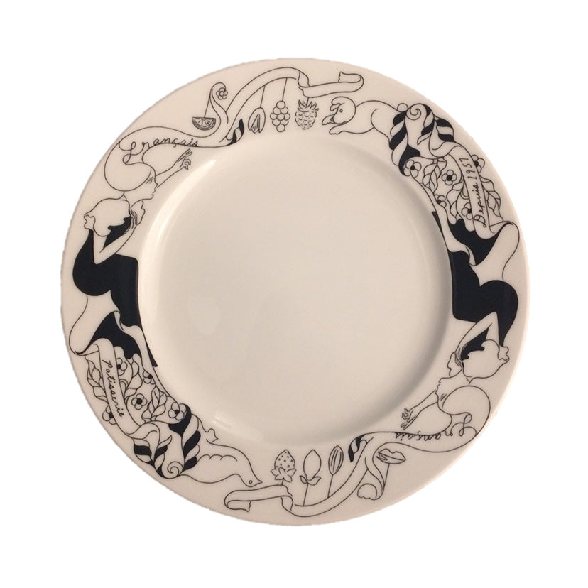 Francais high-grade round disc (black and white)