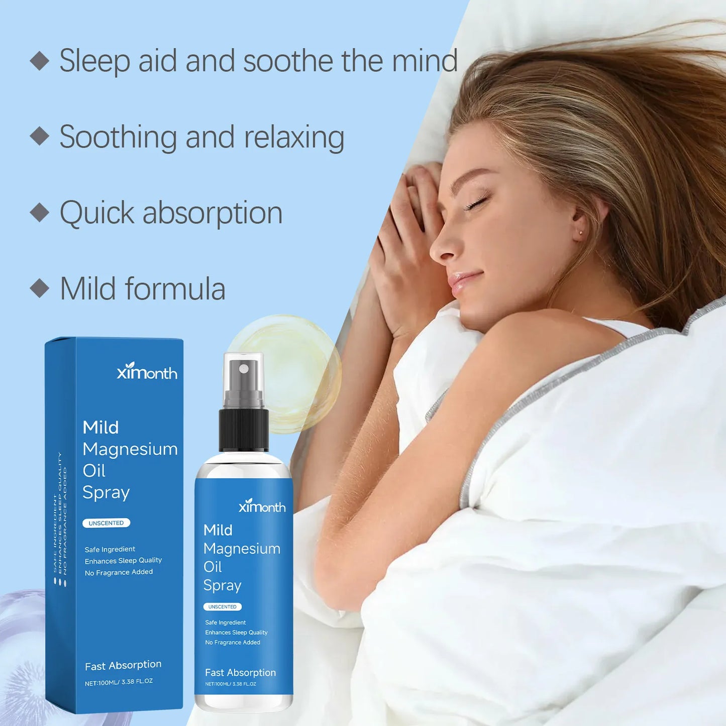 Magnesium Oil Spray - Topical Muscle and Relaxation Support With Fast Absorption