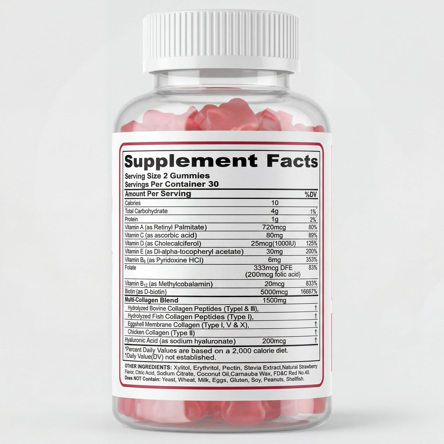 Collagen Peptide Gummies - Skin, Joint, and Hair Support in Every Chew