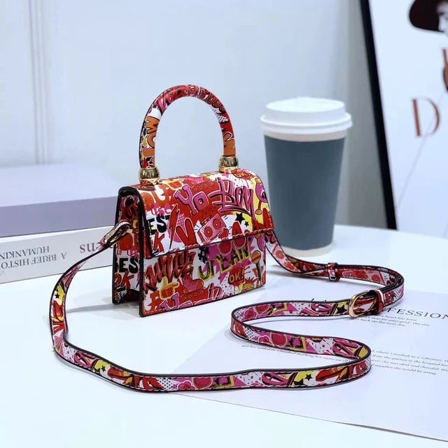 Retro Printed Small Handbags　レトロ　プリント　スモール　プリンㇳ　ハンドバッグ