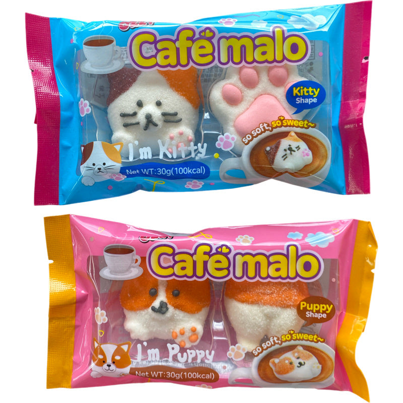 Cafe Mallow - Cute Marshmallow 　Ozzy 　カフェマロ　パピー＆キティ 　韓国発