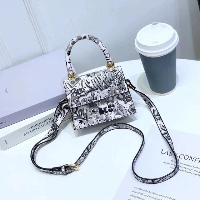 Retro Printed Small Handbags　レトロ　プリント　スモール　プリンㇳ　ハンドバッグ