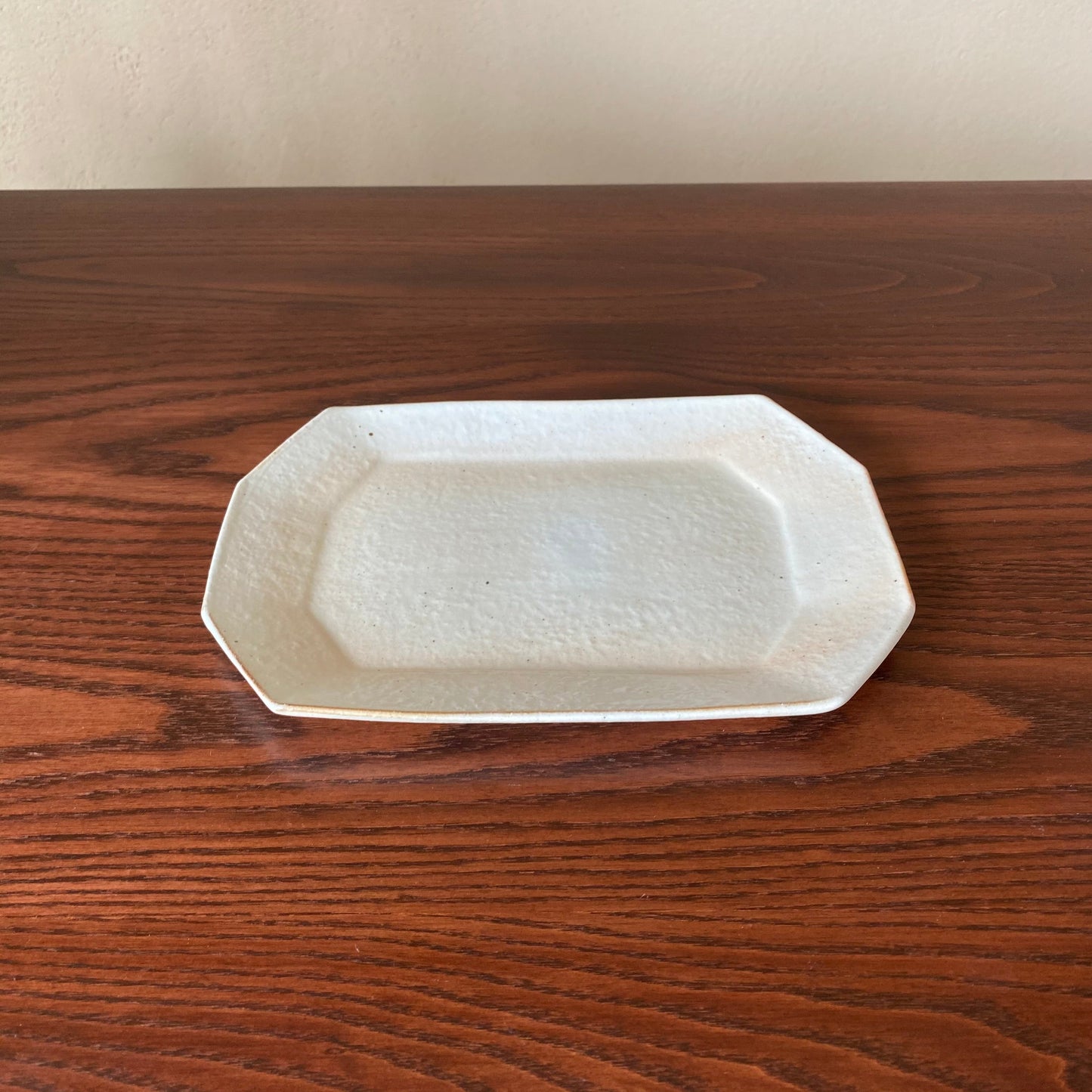 八角プレート 小  鉄散｜古谷製陶所（信楽焼 陶器）【古46】