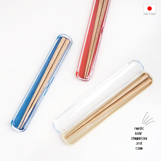 CLEAR 北欧 キッズ箸 18cm&クリア箸ケース セット 19cm