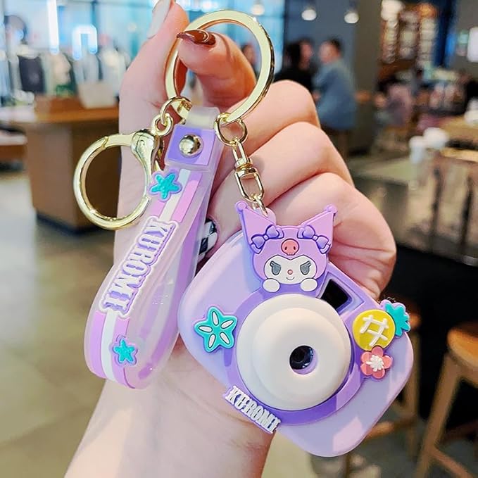 Sanrio Camera 3D Keyring Gold Ring / サンリオカメラ3Dキーリング ゴールドリング