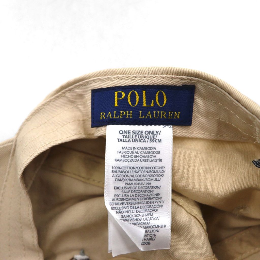 Polo Ralph Lauren ポロベア POLO BEAR ベースボールキャップ 6パネル 刺繍 ゴルフ 未使用品