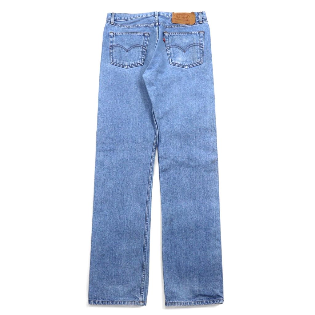 Levi's 90年代 USA製 501 デニムパンツ 32 ブルー コットン ボタンフライ ボタン裏524 501-0125