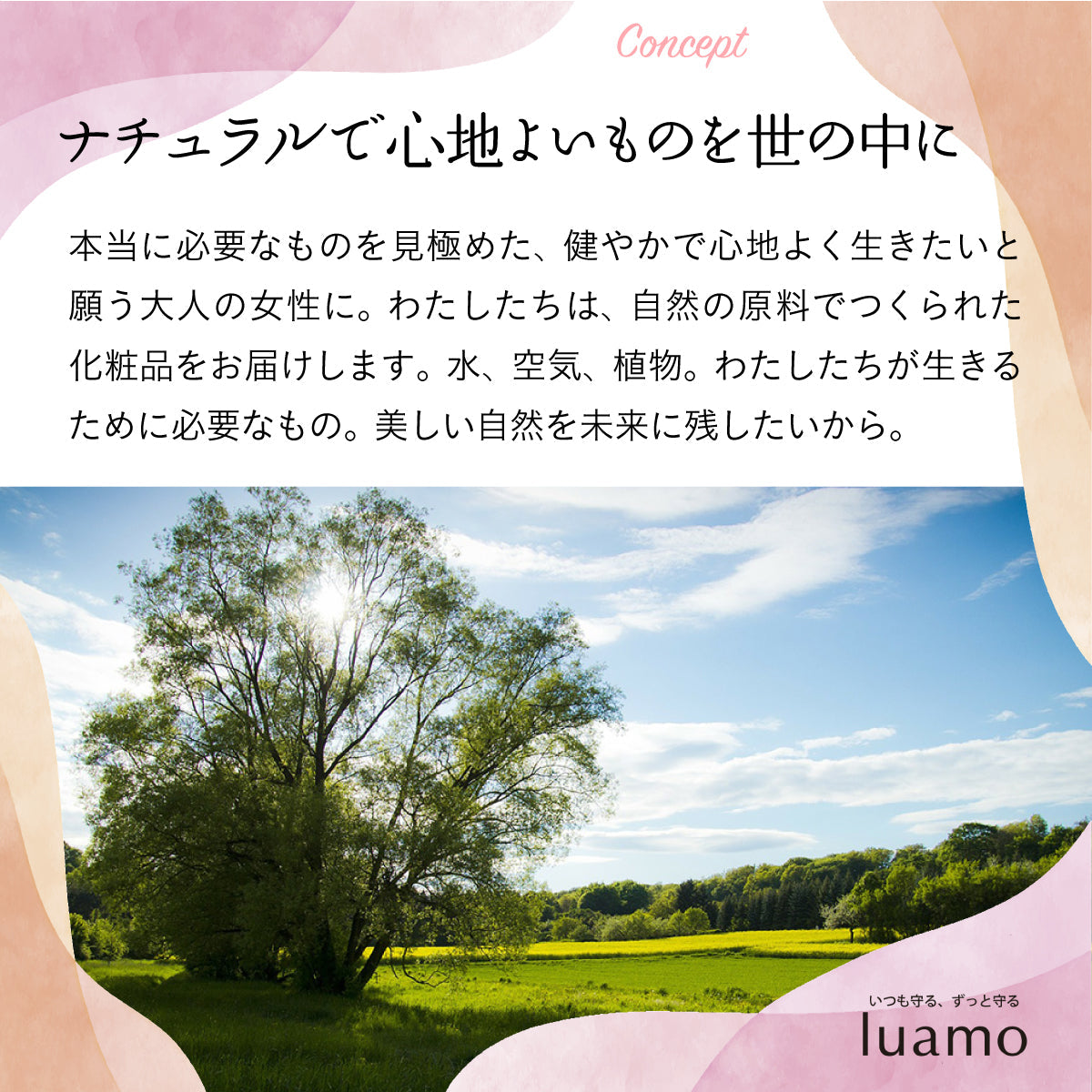 luamo ナチュラルチークカラー ローズ