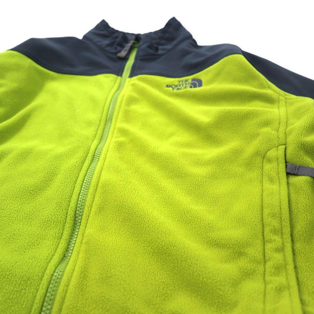 THE NORTH FACE Windstopper Fleece Jacket, Size L, Green/Gray, Polyester, Logo Embroidery