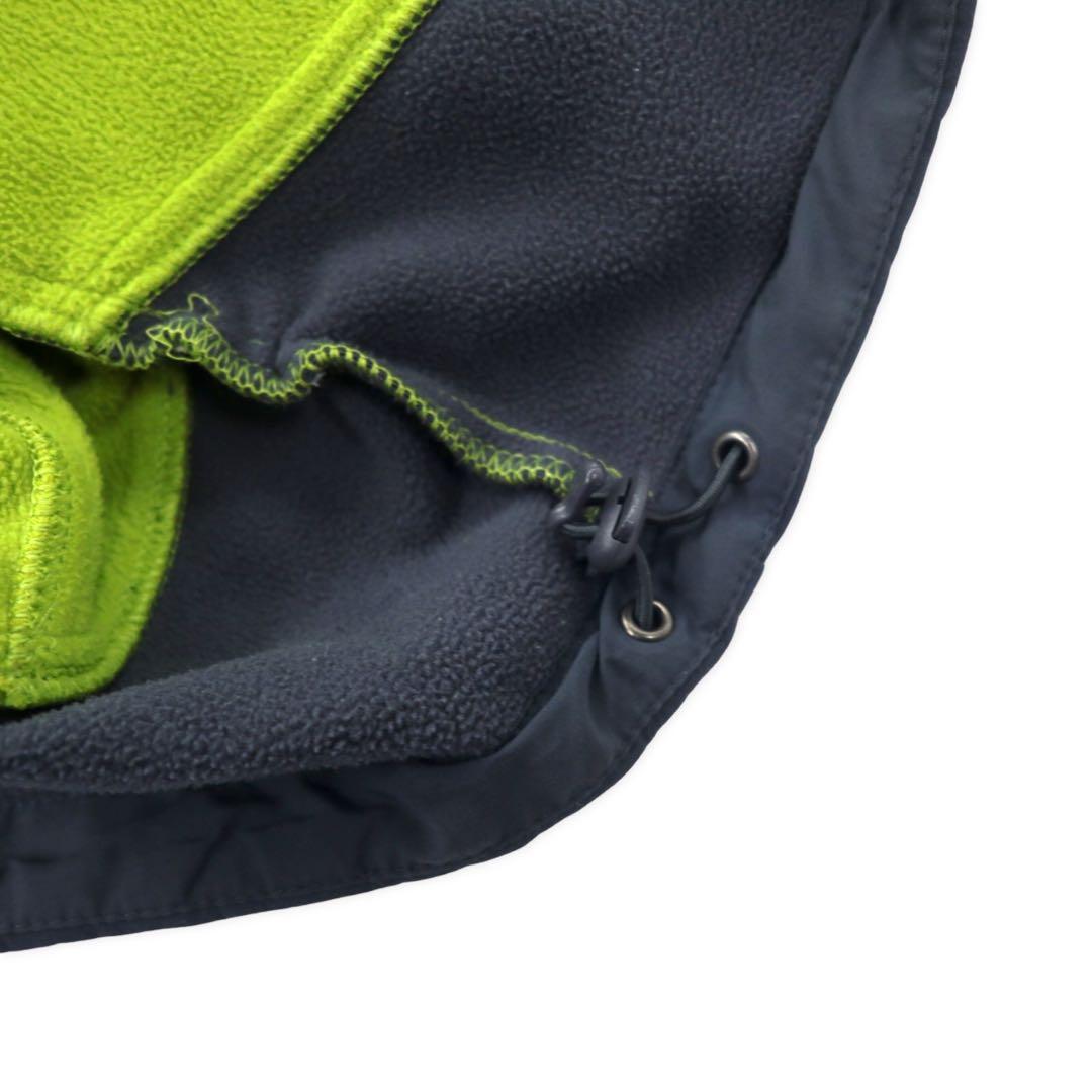 THE NORTH FACE Windstopper Fleece Jacket, Size L, Green/Gray, Polyester, Logo Embroidery