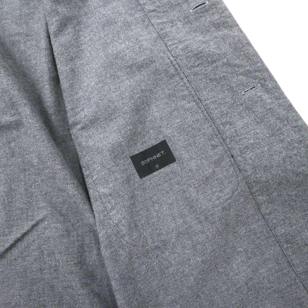 SOPHNET. Gown Coat, Size S, Gray, Cotton, SOPH-156073, Made in Japan